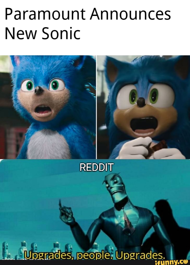 Paramount Announces New Sonic - iFunny