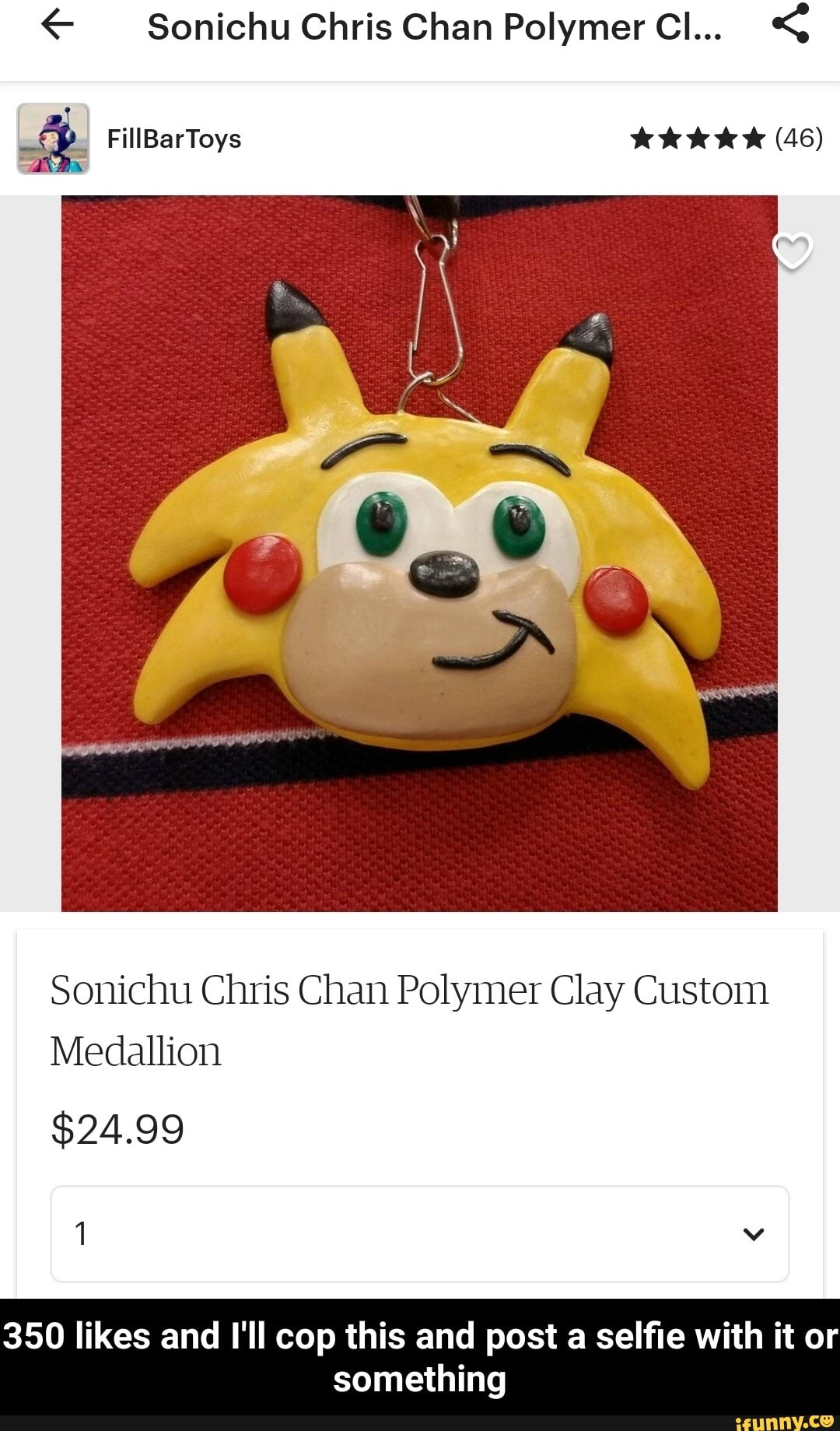 Chris Chan Chain Sonichu Chris Chan Polymer Cl... FillBarToys Sonichu Chris Chan Polymer ...