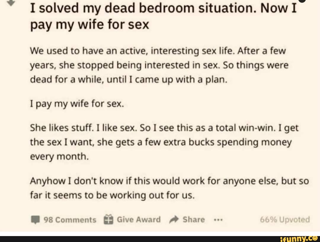dead bedroom situation