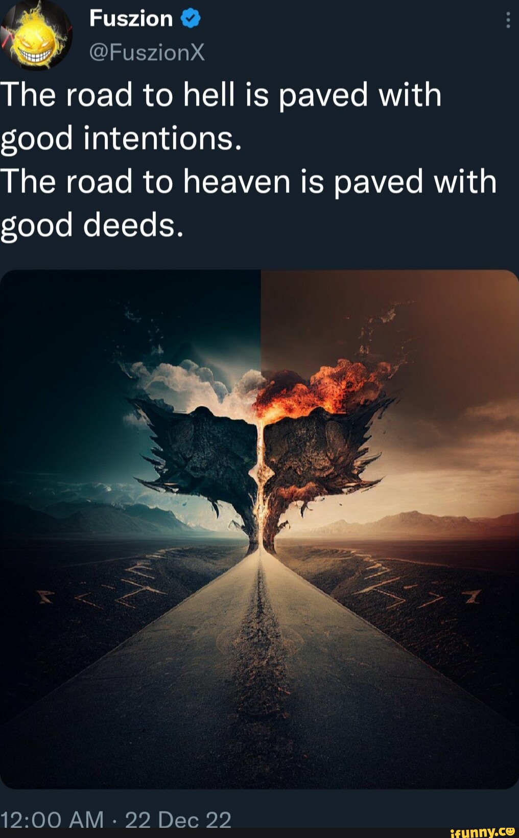 The Road To Hell Is Highway 59 Road To Hell Is Paved With Good Intentions