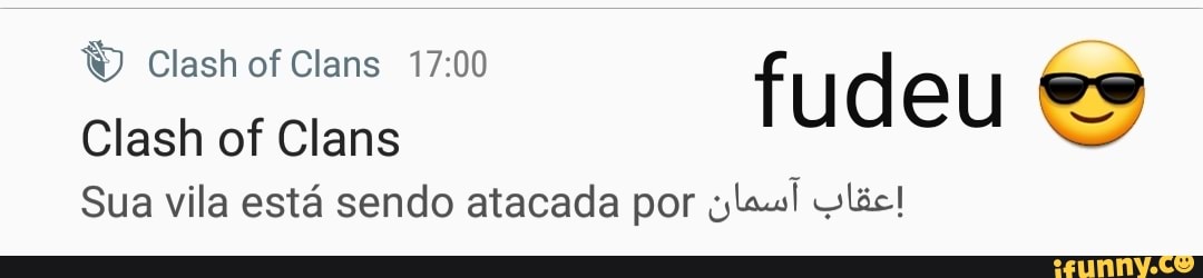 ClashofClans
Clash of Clans
fudeu
Sua vila está sendo atacada por
