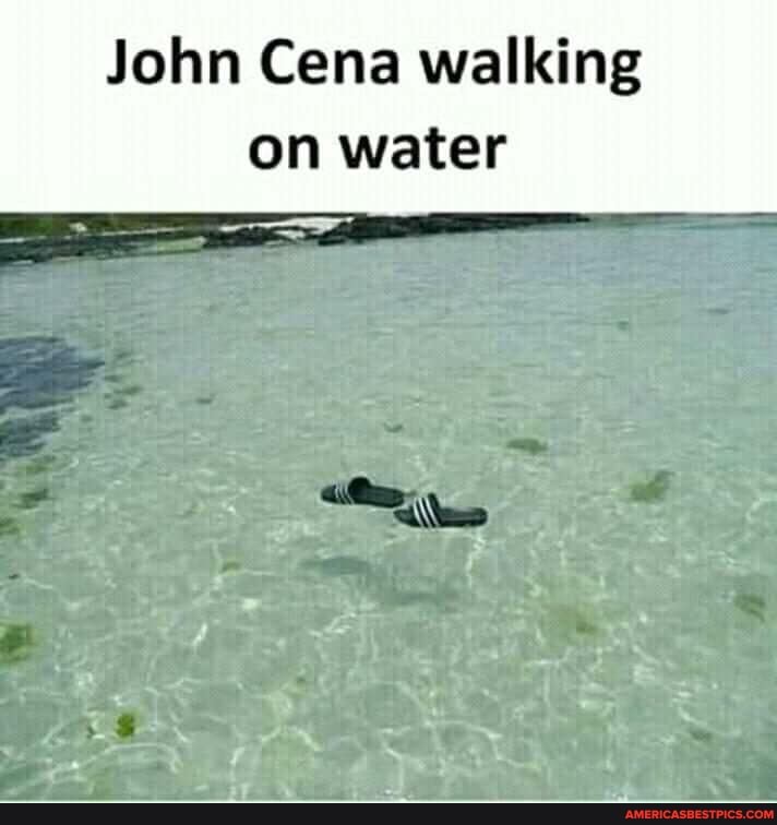 John Cena walking on water