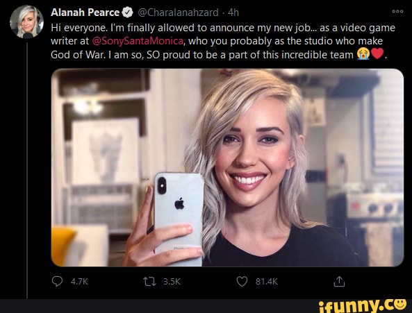 Pearce is how old alanah Alanah Pearce