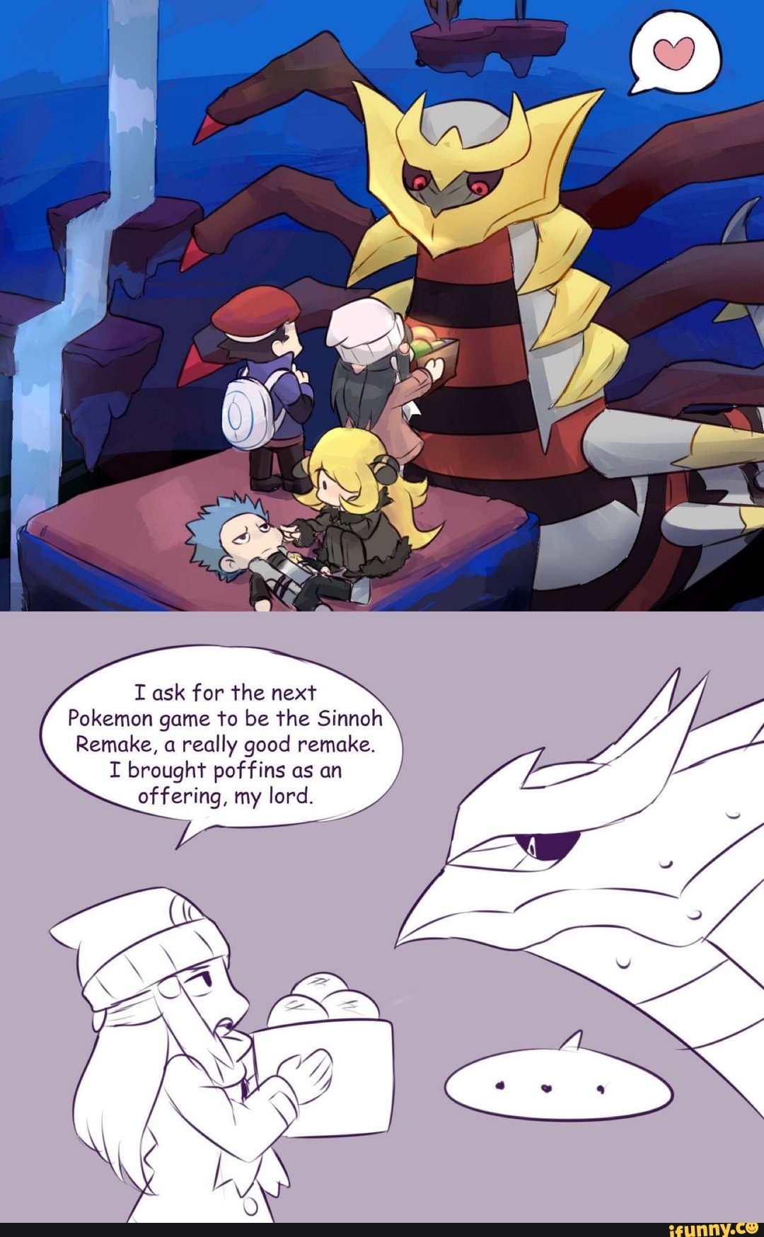 T ask for the next Pokemon game to be the Sinnoh Remake, a really good ...