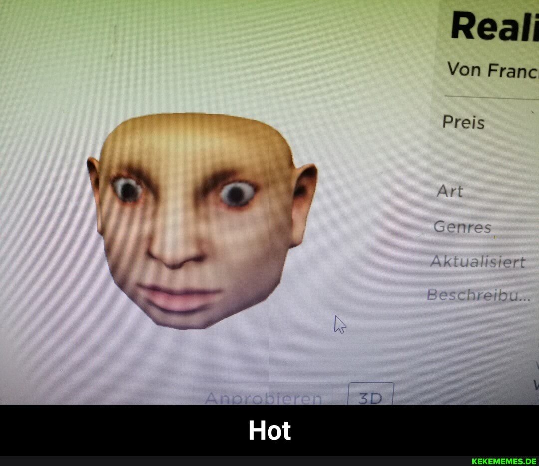 Real
Von Franc
Preis
Art
Genies
\ set - Hot