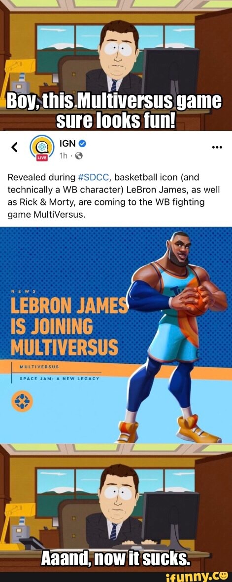 LeBron James and Rick & Morty revealed as playable characters in MultiVersus