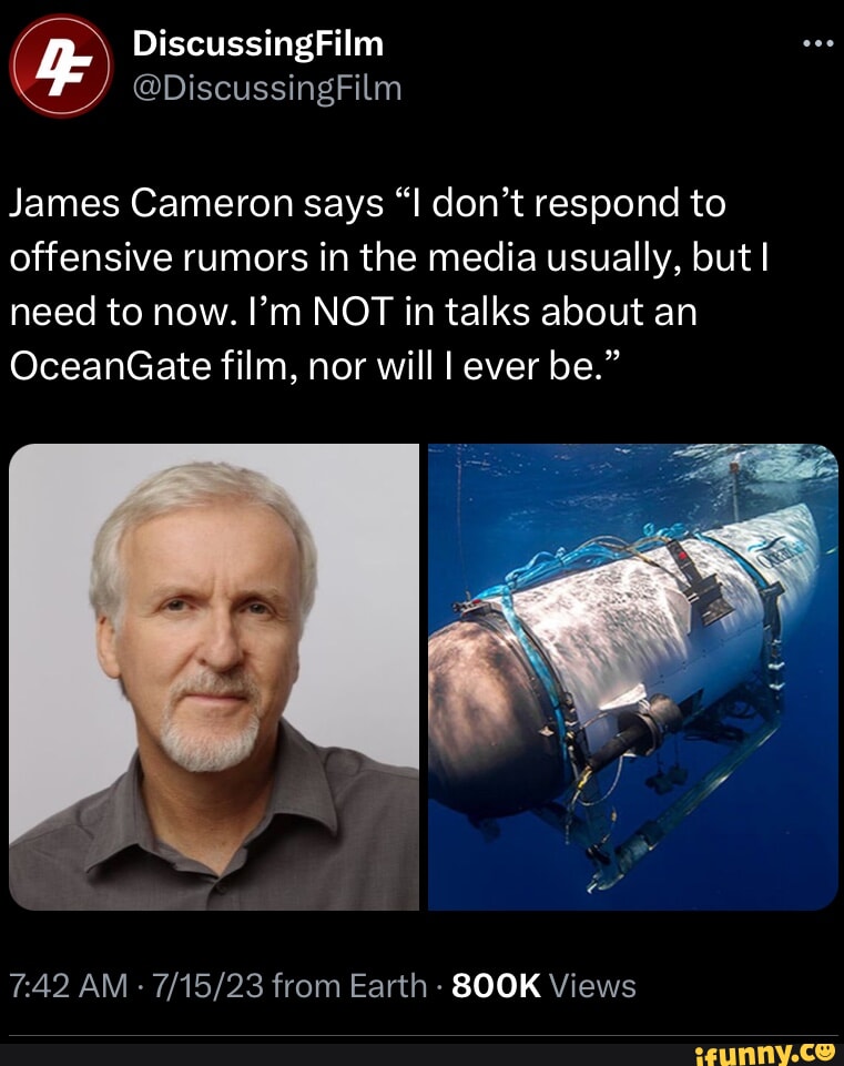 James Cameron says 
