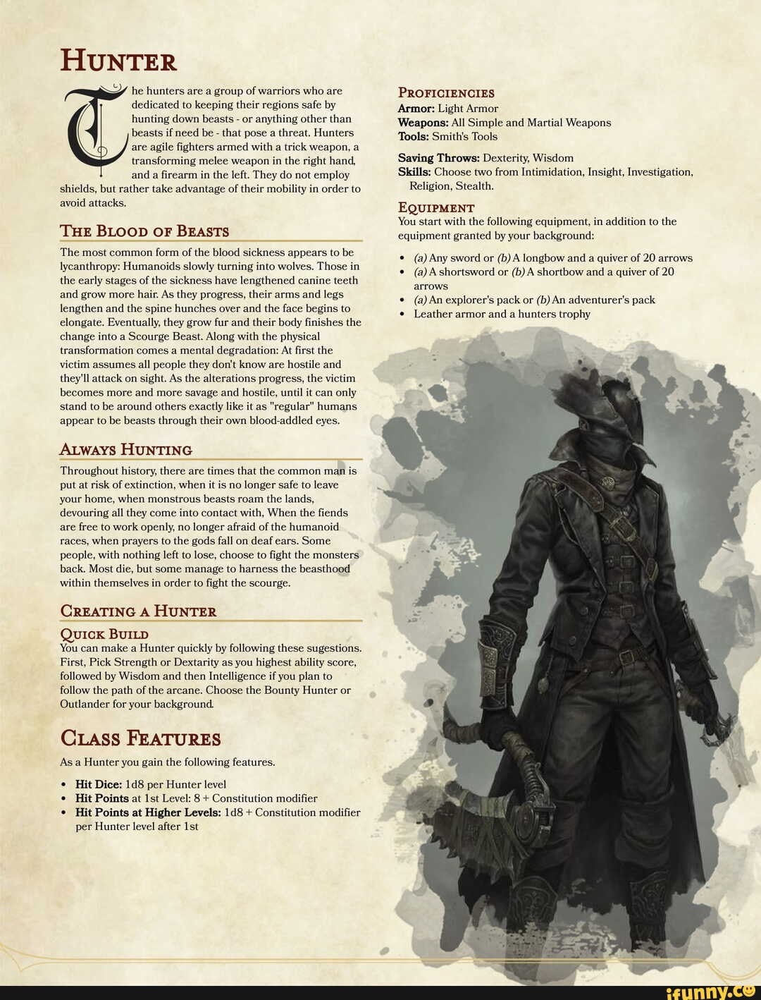 The Hunter Class For Dungeons And Dragons 5e HUNTER He Hunters Are A   A0abf6cf73f039f1329bbf272cd72a4e0c810fc9d266d0d8717c829f9140cbb1 1 