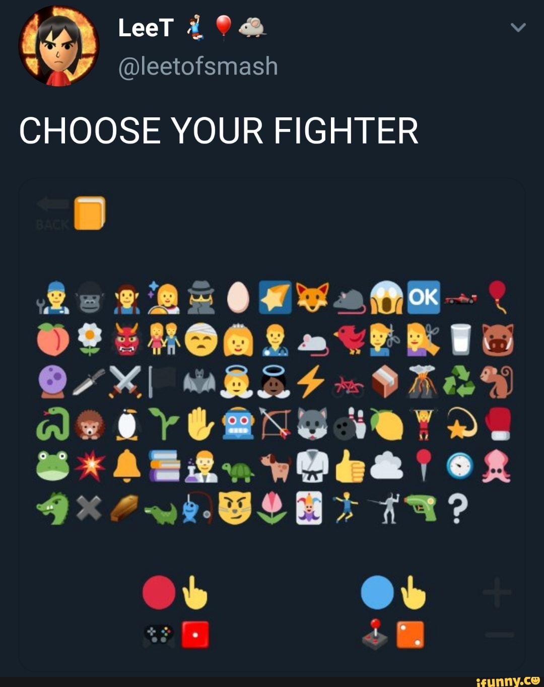 CHOOSE YOUR FIGHTER iFunny )