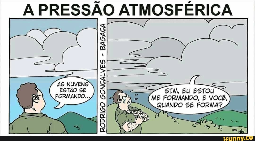 A PRESSÃO ATMOSFÉRICA
estou
I FORMANDO,
QUANDO SE Pen
