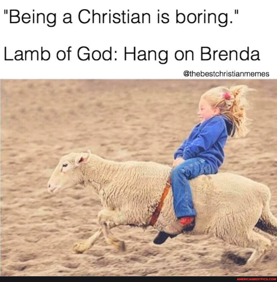 "Being a Christian is boring."
Lamb of God: Hang on Brenda
@thebestchristianmemes
