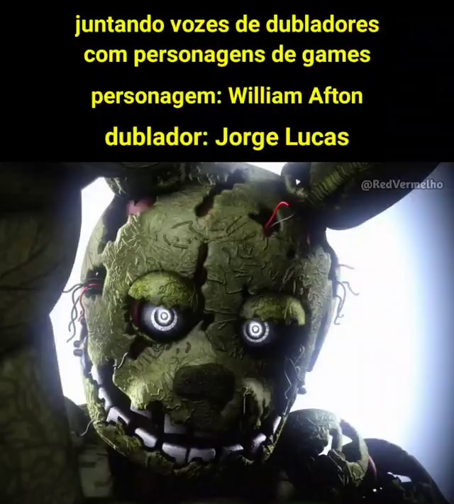 Juntando vozes de dubladores com personagens de games game: fnaf