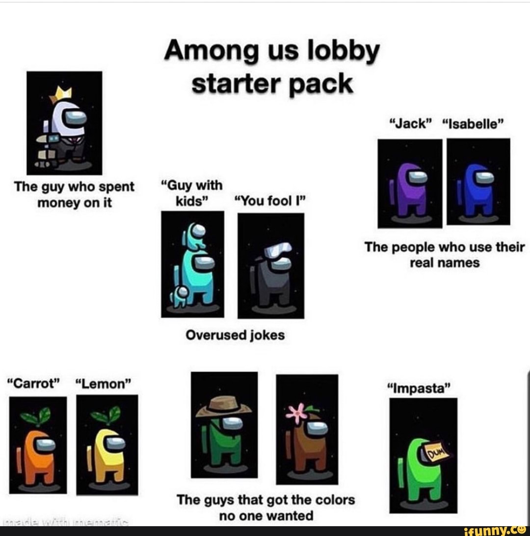 Among us lobby starter pack 