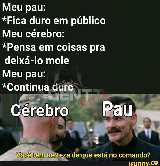 Meu pau:
*Fica duro em público
Meu cérebro:
*Pensa em coisas pra
deixa-lo mole
Meu pau:
*Continua.dure
ceiiteza de-que está no comando?