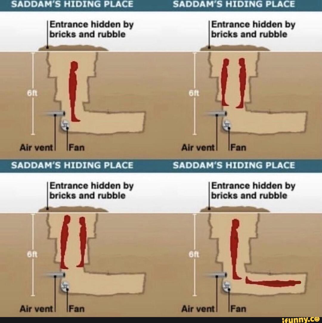 Саддам хусейн бункер схема