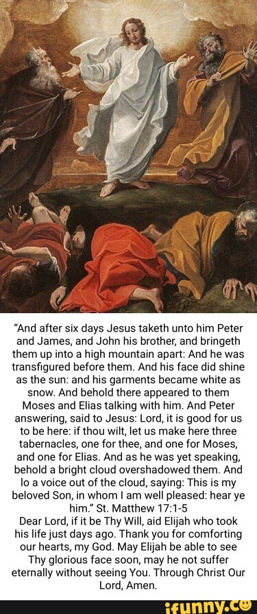 "And After Six Days Jesus Taketh Unto Him Peter And James, And John His ...