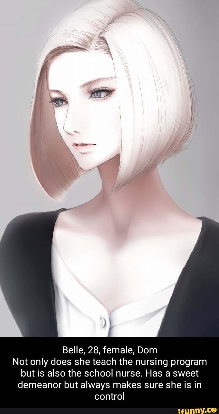Девушка с короткими белыми волосами