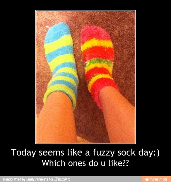 Today seems like a fuzzy sock day:)
Which ones do u like?? - Today seems like a fuzzy sock day:)
Which ones do u like??