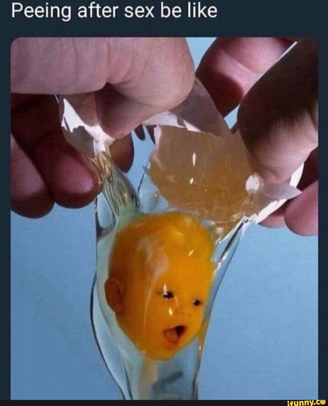 Peeing after sex be like