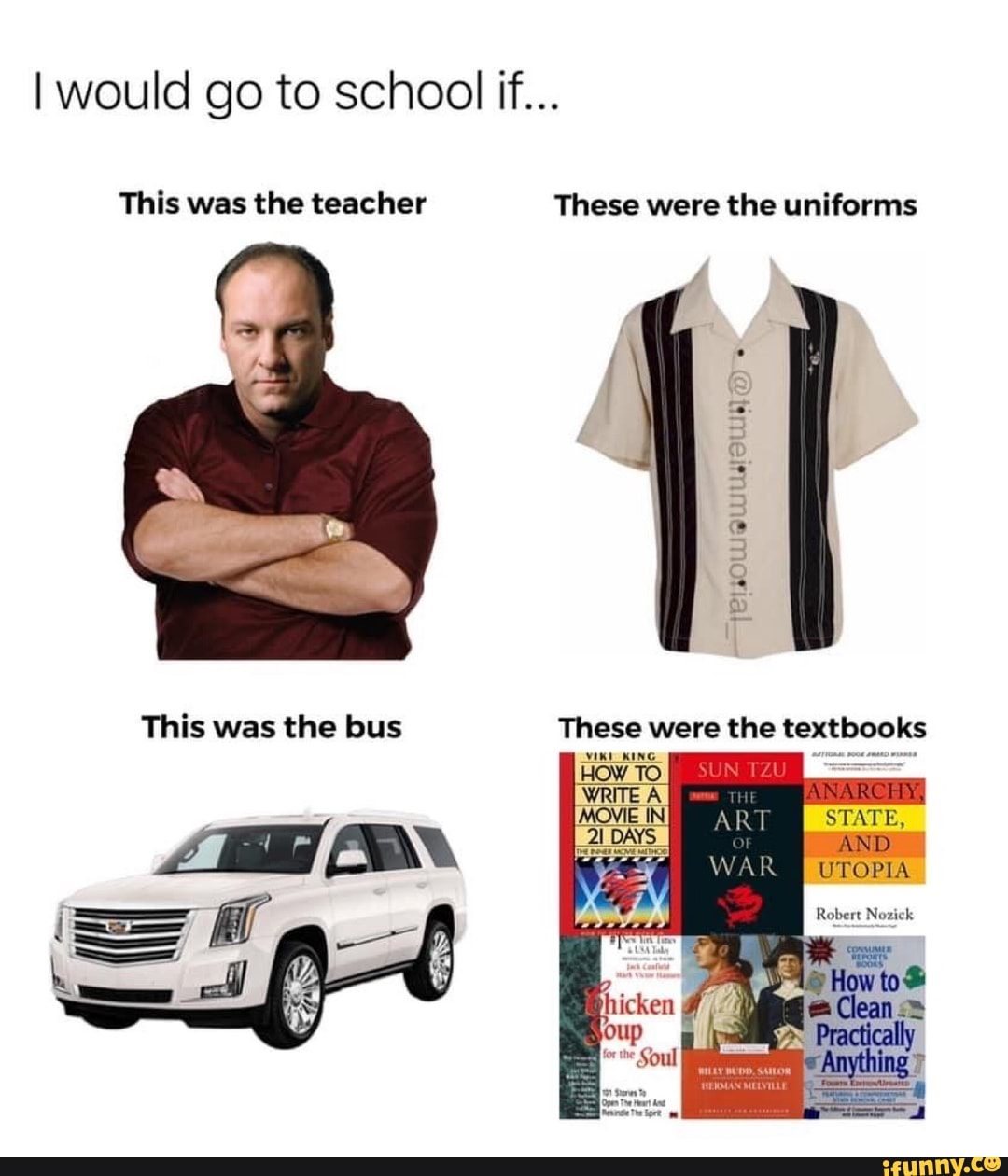 I would go to school if... This was the teacher These were the uniforms ...