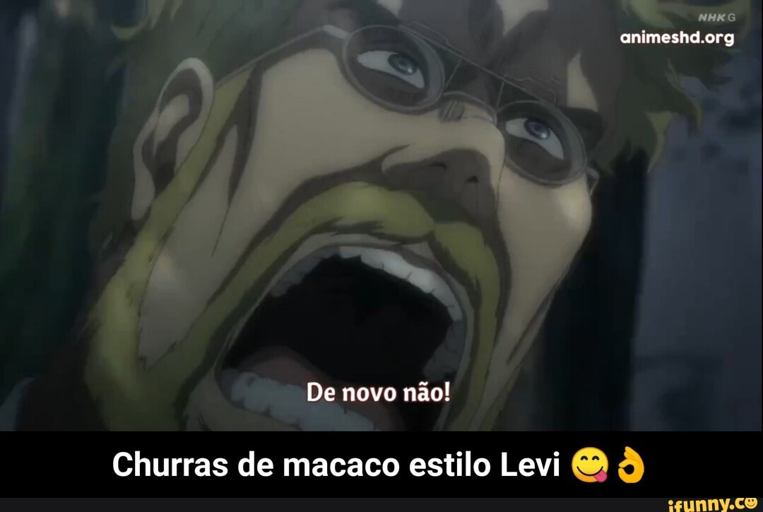 De novo não!
Churras de macaco estilo Levi - Churras de macaco estilo Levi 😋👌