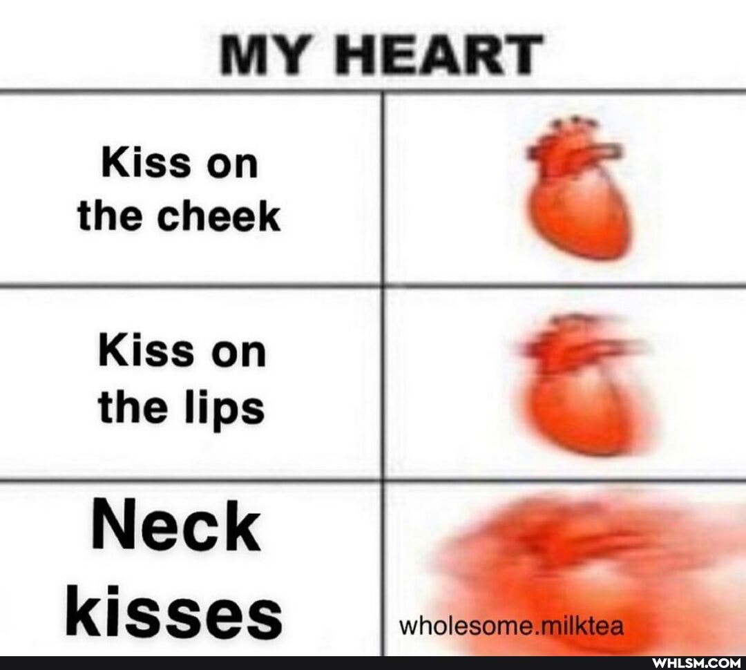 MY HEART
Kiss on the cheek
Kiss on the lips
Neck kisses
wholesome. milktea