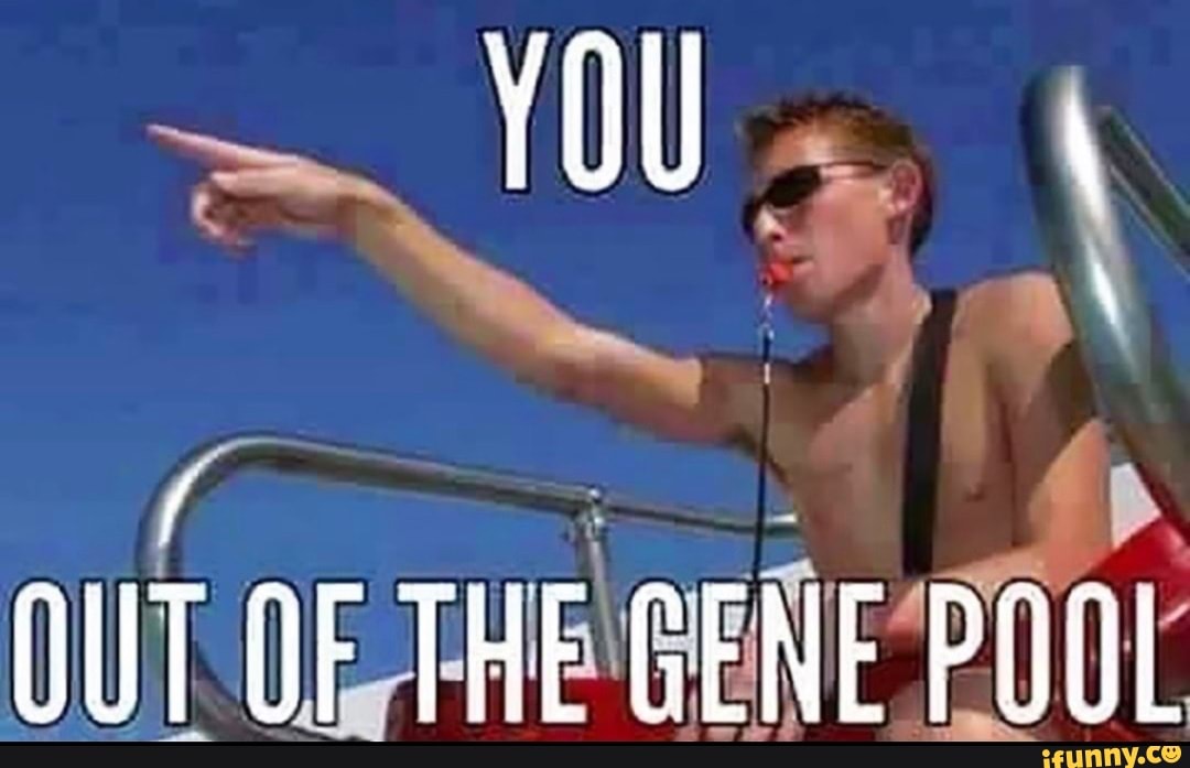 YOU OUT OF THE GENE POOL - iFunny