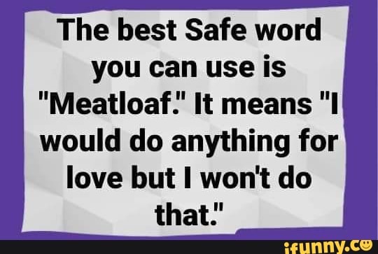 What Does Safe Word Mean