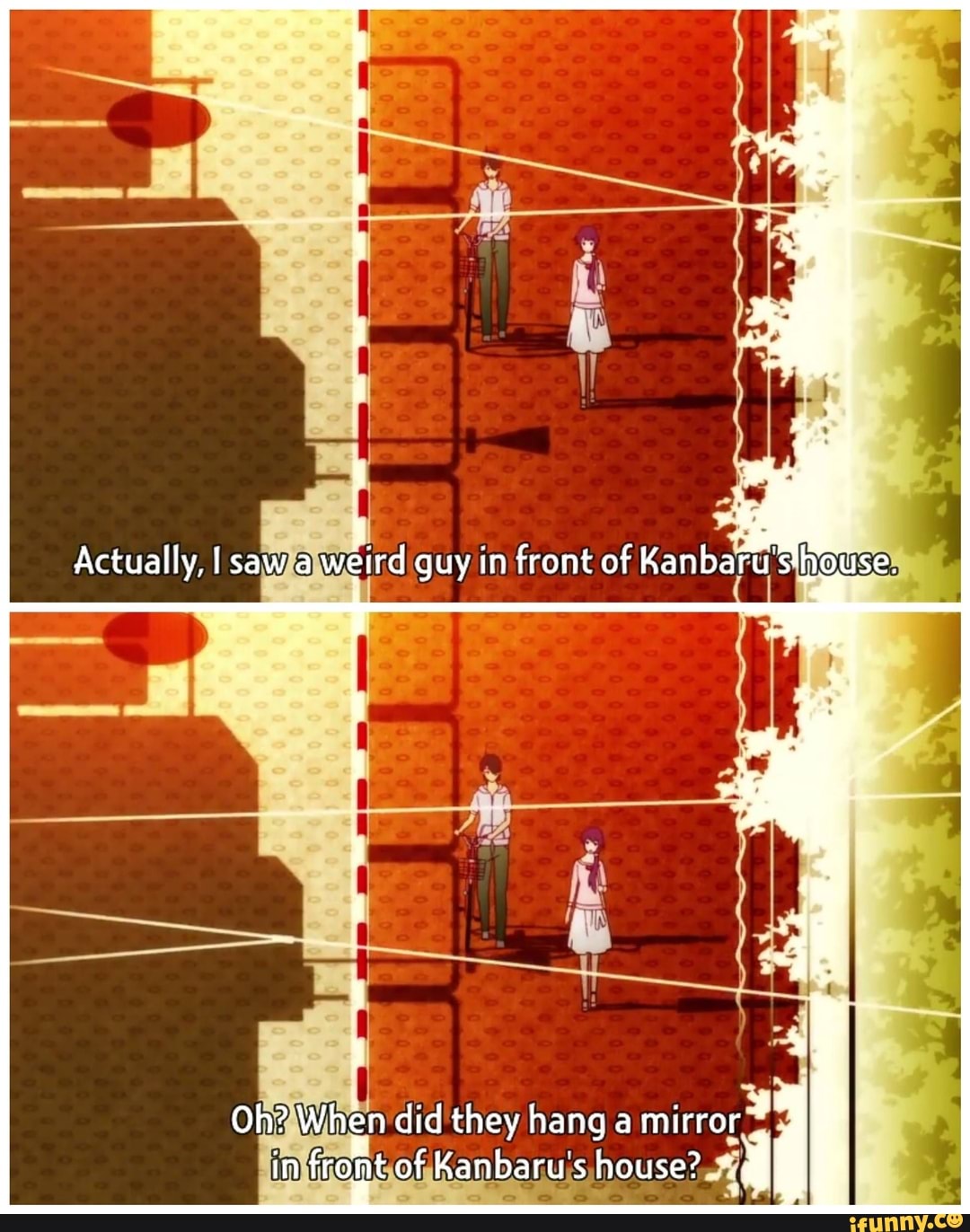 Actually Of Oh When Did They Hang A Mirror In Front Of Kanbaru s
