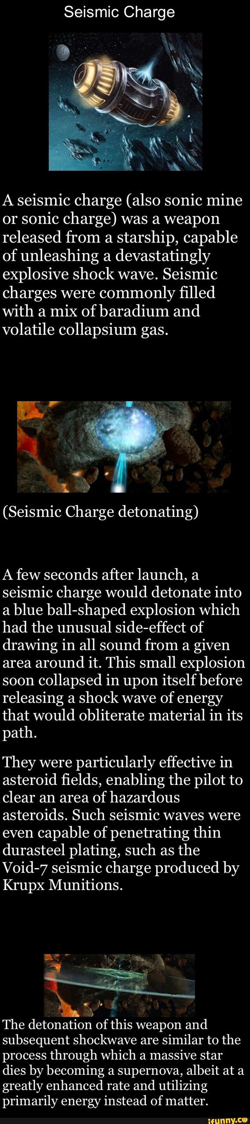 sonic charge explosives
