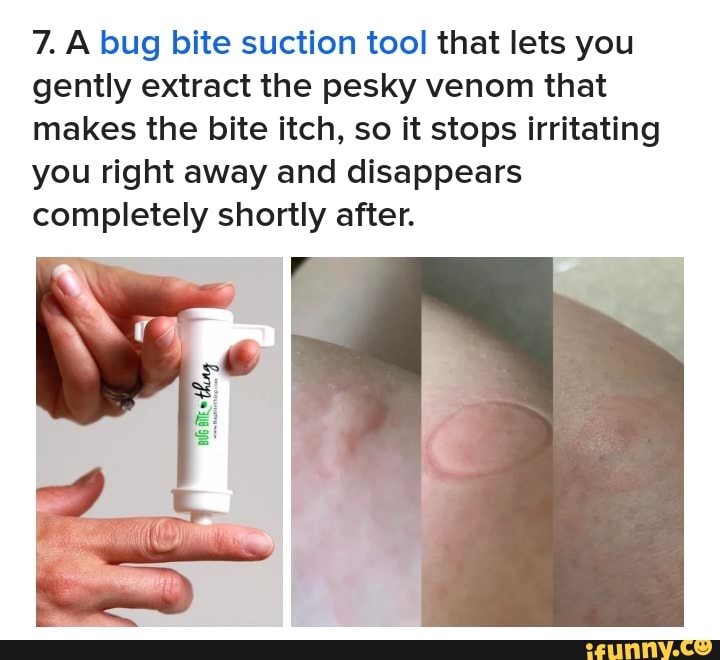 7. A bug bite suction tool that lets you gently extract the pesky venom