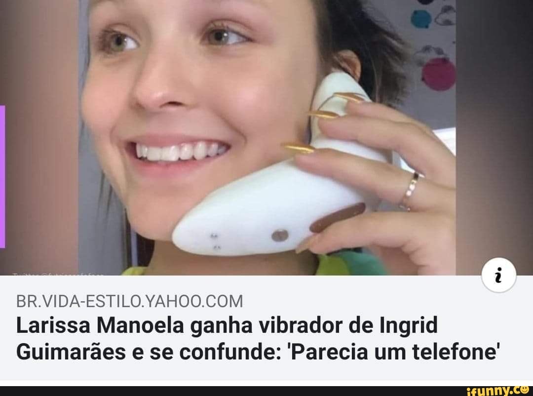 JN
Larissa Manoela ganha vibrador de Ingrid
Guimarães e se confunde: 'Parecia um telefone'