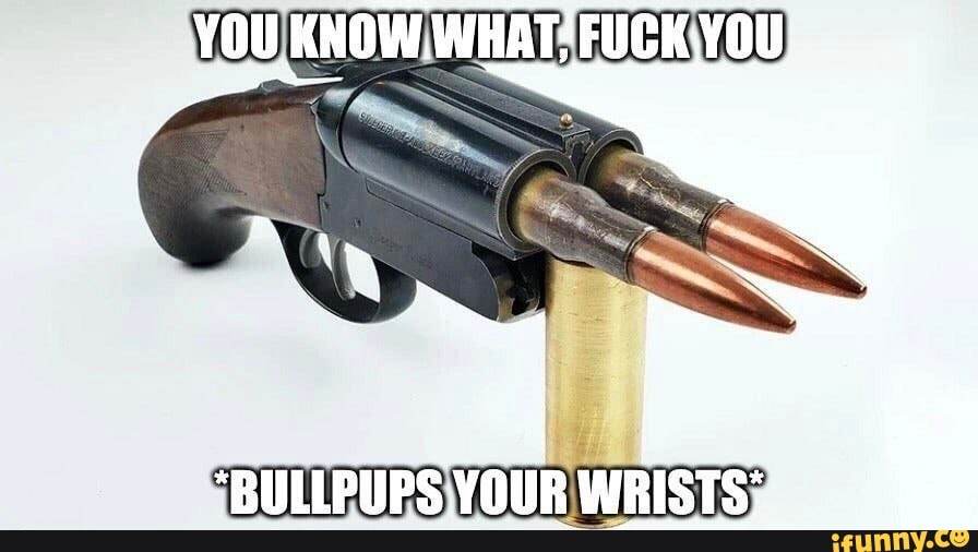 You Know What Fuck You Bullpups Your Wrists Ifunny 1502