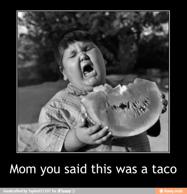 Mom you said this was a taco - Mom you said this was a taco