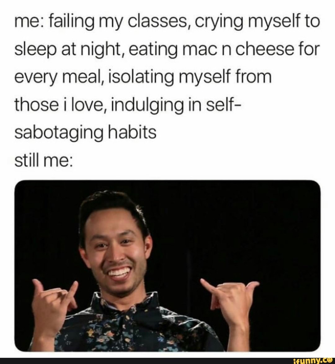 crying self to sleep