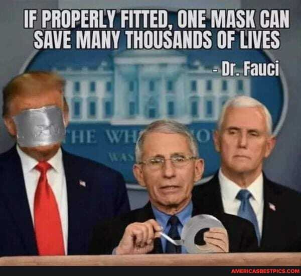 IF PROPERLY FITTED, ONE MASK CAN MANY THOUSANDS OF LIVES