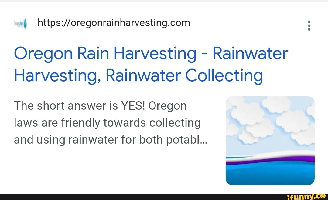 Oregon Rain Harvesting Rainwater Harvesting, Rainwater Collecting The