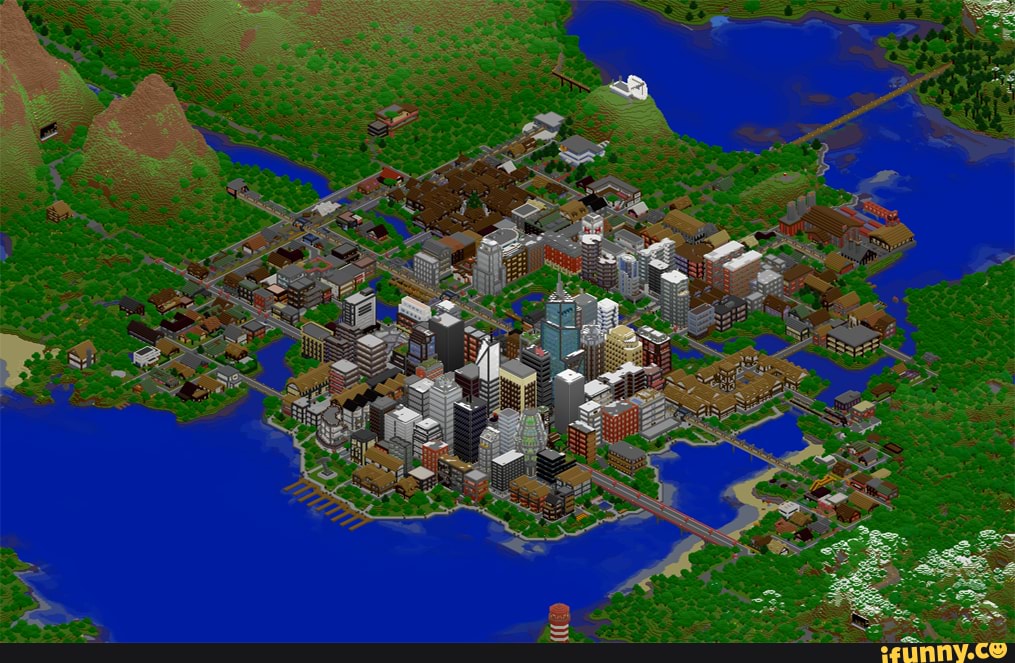 Карта Майнкрафт Город 2