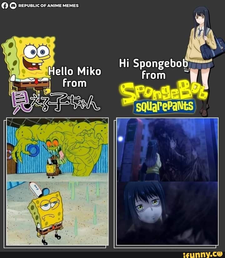 spongebob in anime
