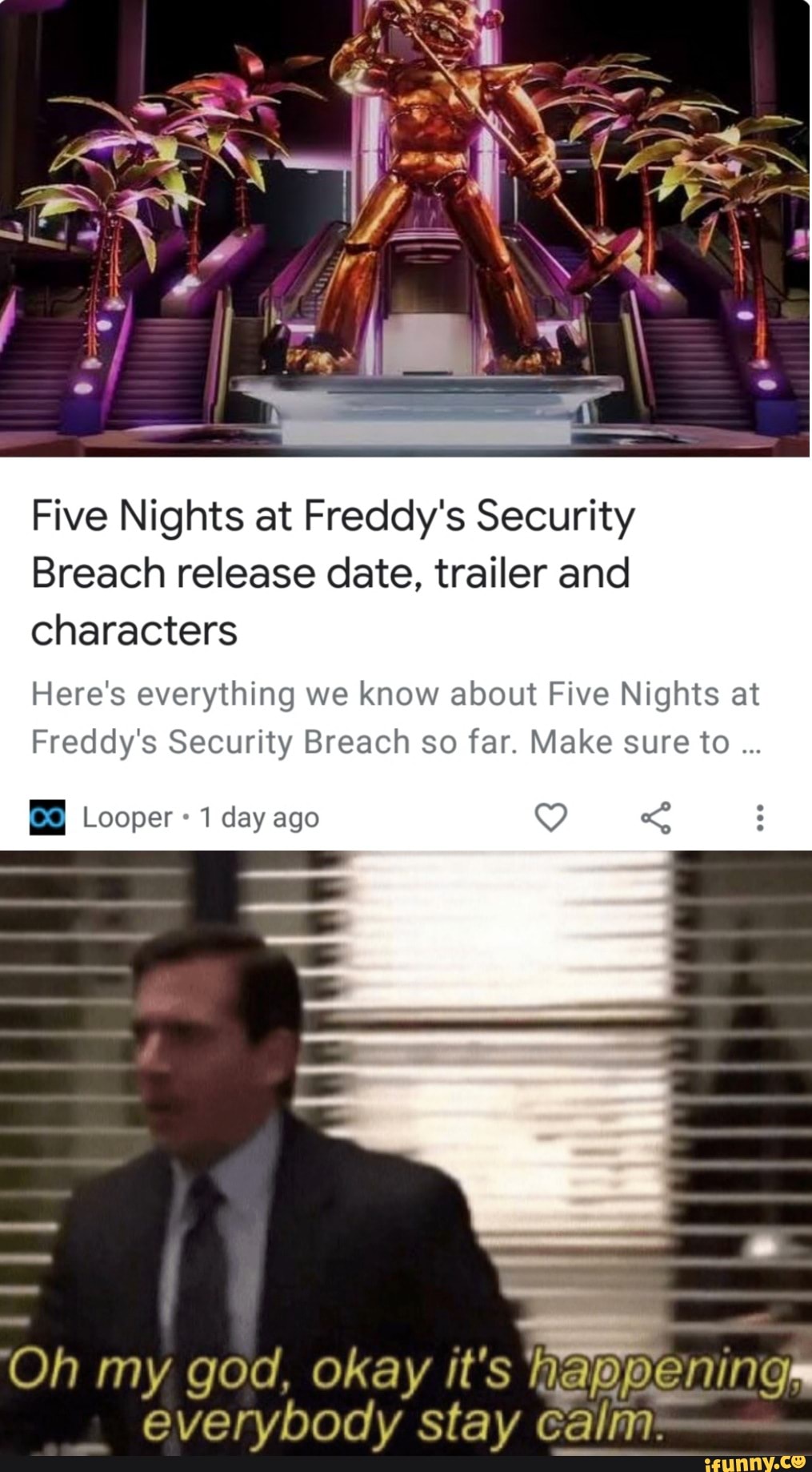 Five Nights at Freddy's Security Breach release date, trailer and characters Here's everything