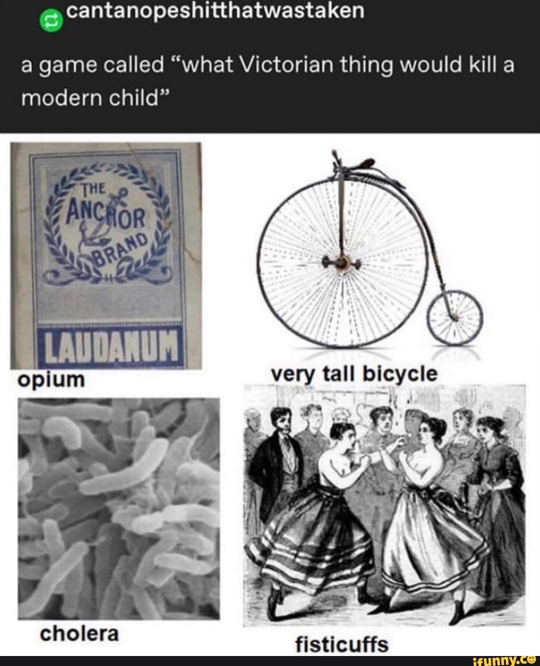 Cantanopeshitthatwastaken a game called "what Victorian thing would ...