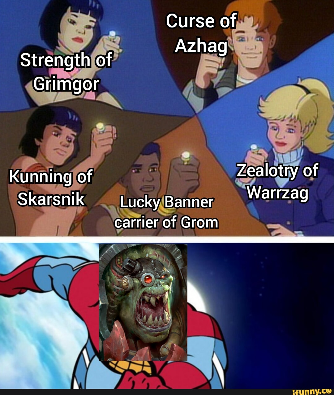 Curse of Azh Strength of anag Grimgor Kunning of Zealotry of Skarsnik ...