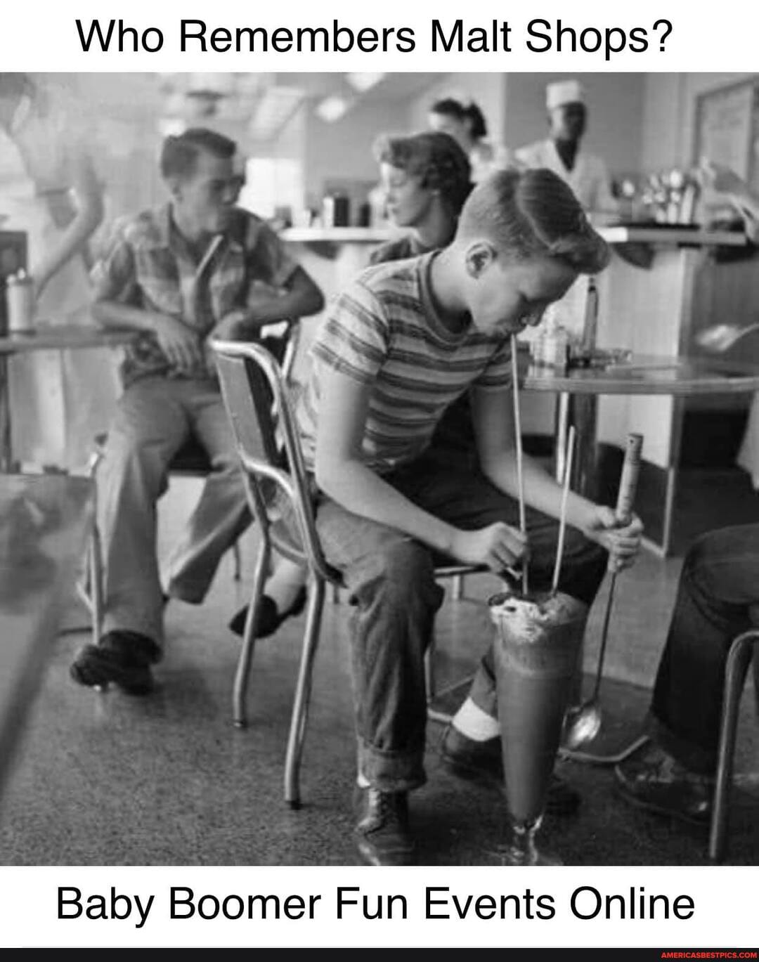 Who Remembers Malt Shops?
Baby Boomer Fun Events Online