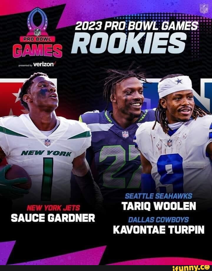 2023 PRO BOWL GAMES ROOKIES verizon SEATTLE HAWKS TARIQ WOOLEN