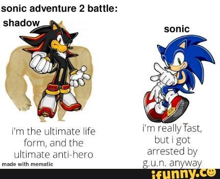 Sonic adventure 2 battle: shadow i'm the ultimate life i'm really Tast ...