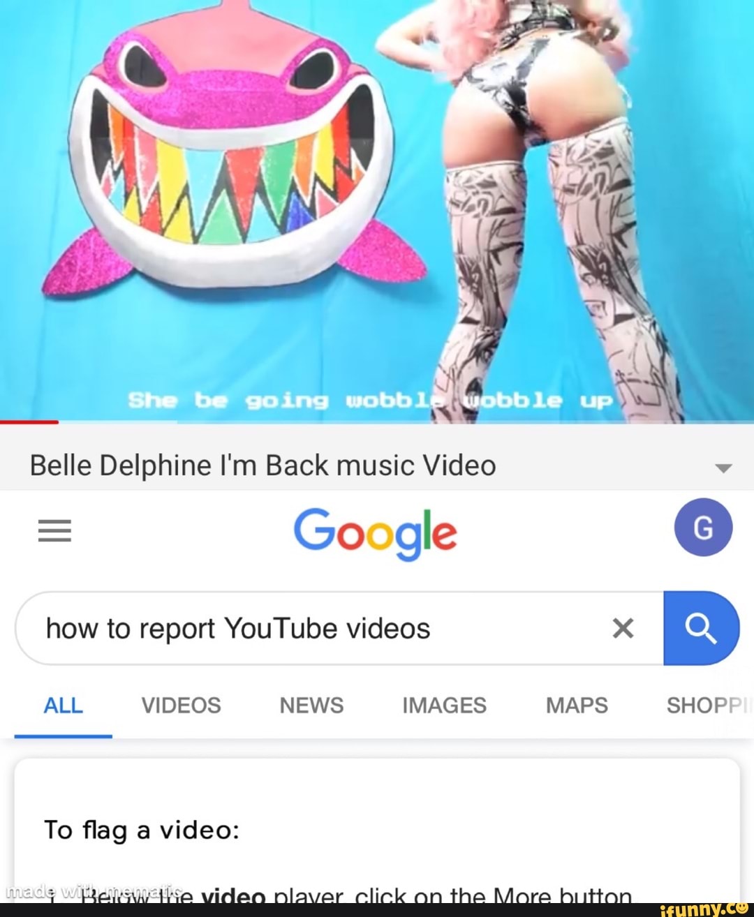 Belle delphine im back
