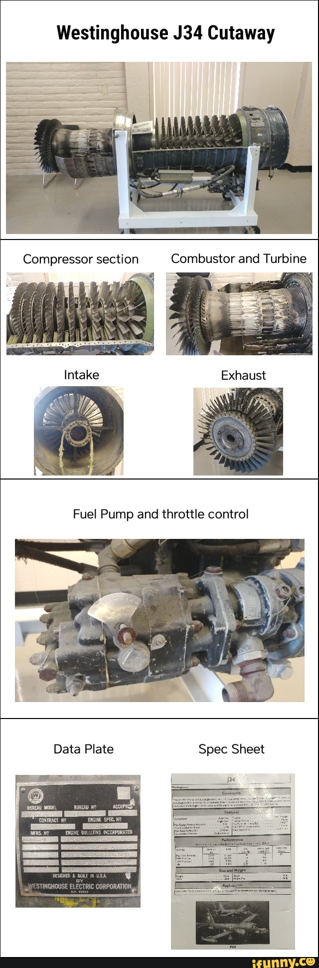 westinghouse j34 turbine engine