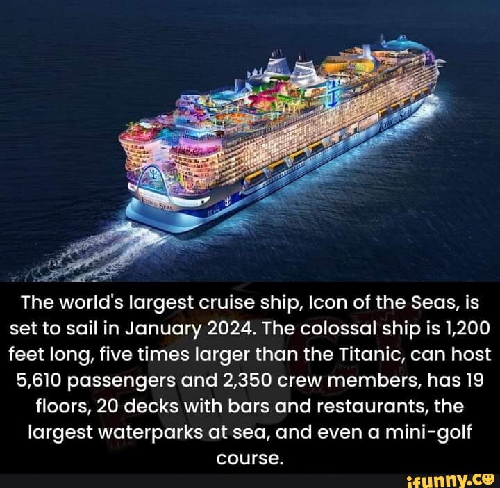 The world's largest cruise ship, Icon of the Seas, is set to sail in ...