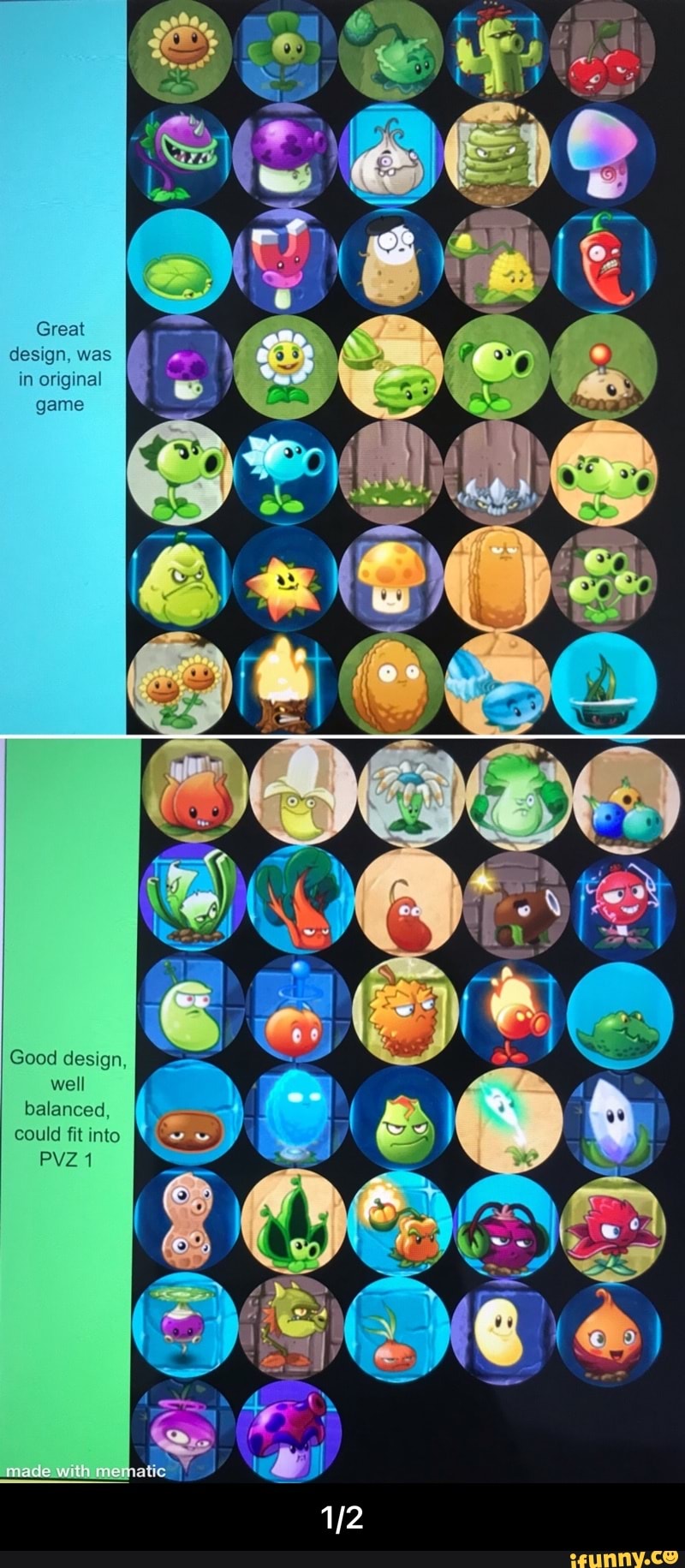 PvZ2 Plant Tier List based on designs