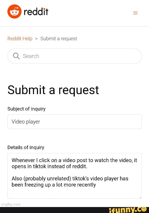 Submit a request – Reddit Help